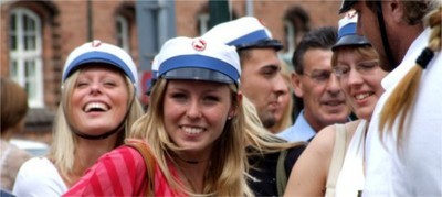 Danish students celebrating