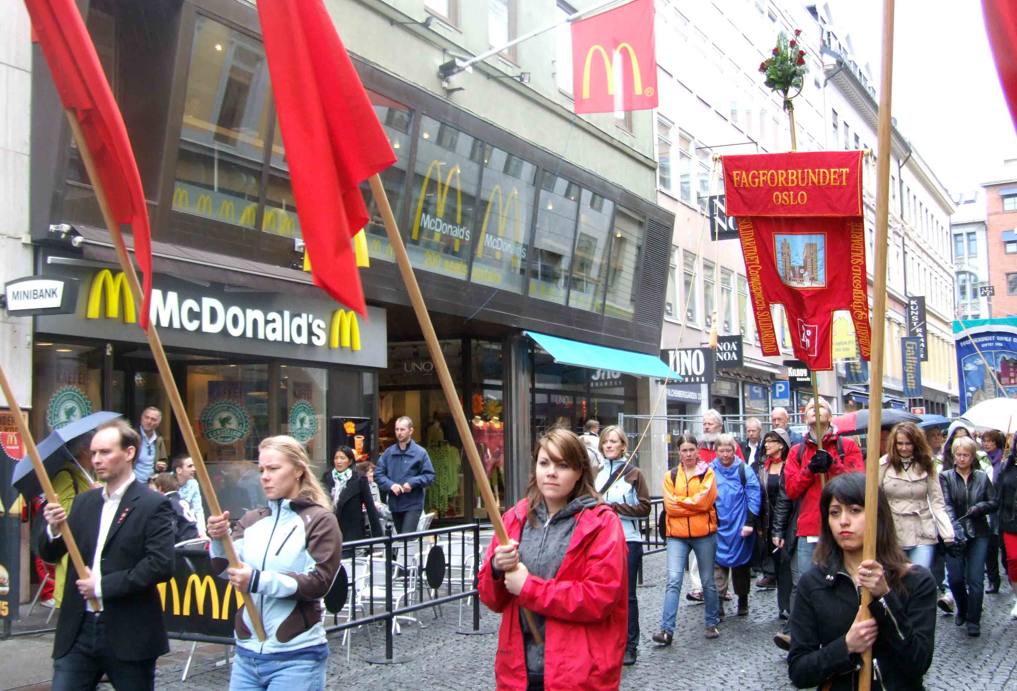 1 st of May demonstration, McD