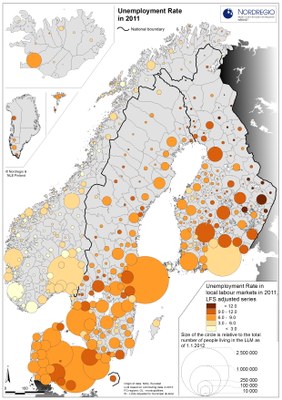 Map unemployment