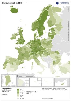Map employment EU