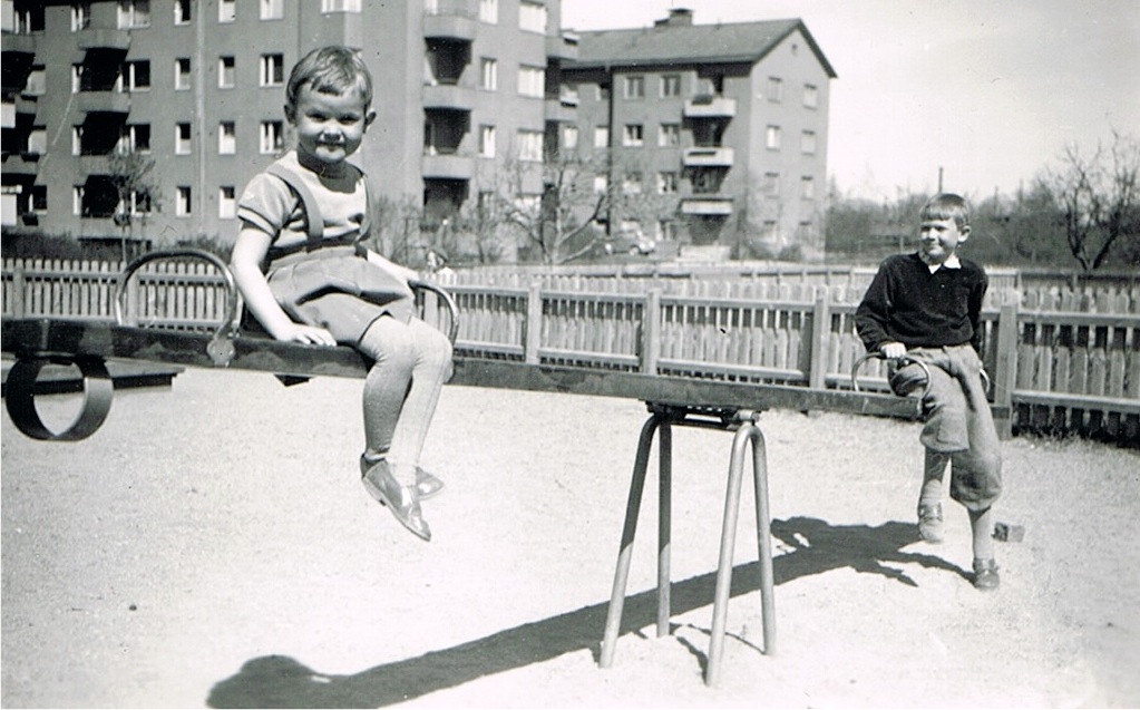 Gunnel och storebror Fred-Johan