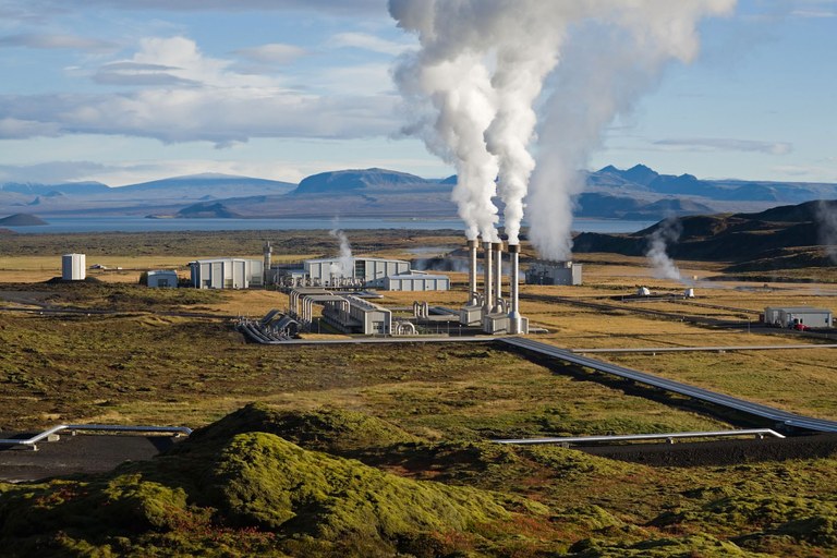 Icelandic geothermal power plant