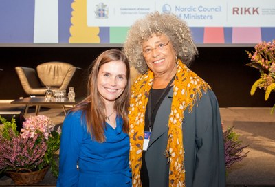 Katrín Jakobsdóttir and Angela Davis