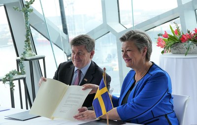 Guy Ryder and Ylva Johansson