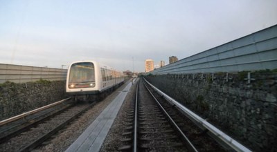 Metro train in Denmark