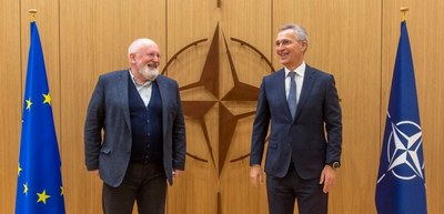 Frans Timmermans and Jens Stoltenberg