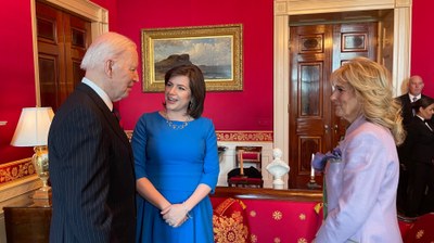 Eliza Reid and Joe Biden